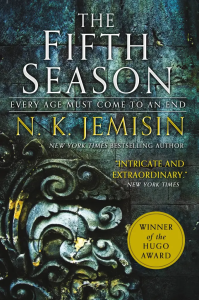 Cover of "The Fifth Season" by N.K. Jemisin. 