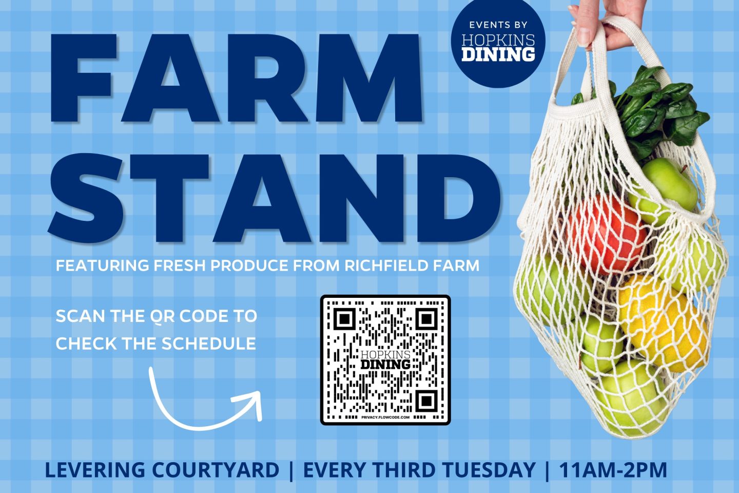 Graphic for Farm Stand by Hopkins Dining.